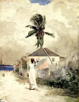 Winslow Homer : Along the Road, Bahamas